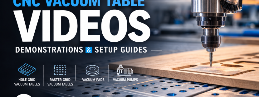 CNC Vacuum Table Videos, Demonstrations & Setup Guides