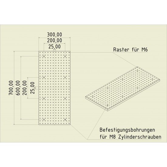 Płytka do siatki gwintowanej GRP7030 Płytka do siatki gwintowanej GRP7030